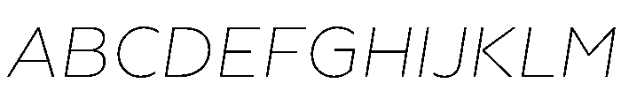 Geoform-ExtraLightItalic Font