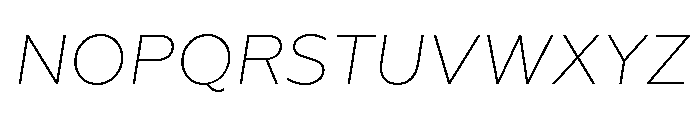 Geoform-ExtraLightItalic Font UPPERCASE