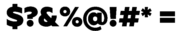 Geoform-Heavy Font OTHER CHARS