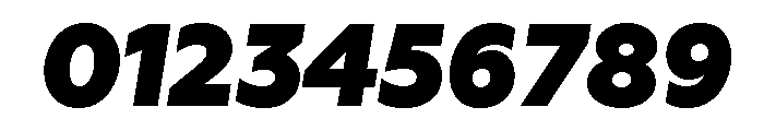 Geoform-HeavyItalic Font OTHER CHARS
