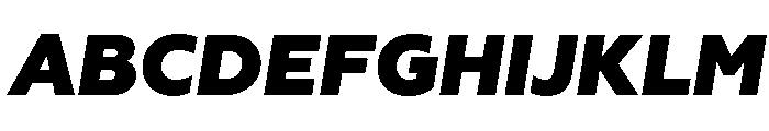 Geoform-HeavyItalic Font UPPERCASE