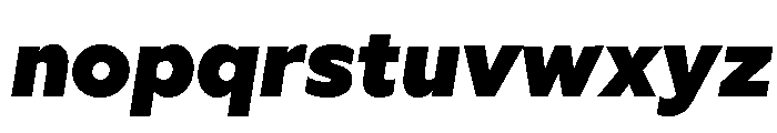 Geoform-HeavyItalic Font LOWERCASE
