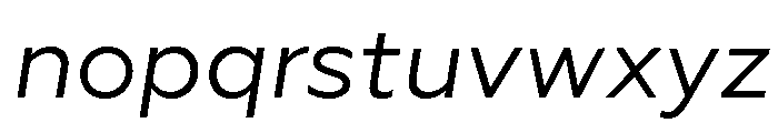 Geoform-Italic Font LOWERCASE
