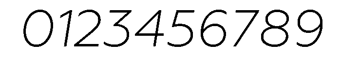 Geoform-LightItalic Font OTHER CHARS