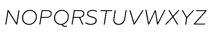 Geoform-LightItalic Font UPPERCASE