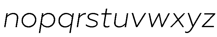 Geoform-LightItalic Font LOWERCASE