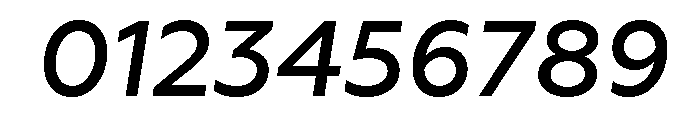 Geoform-MediumItalic Font OTHER CHARS