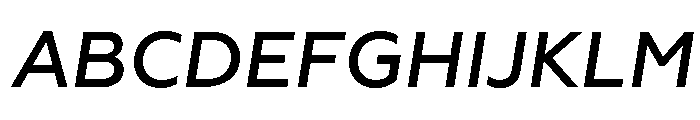 Geoform-MediumItalic Font UPPERCASE