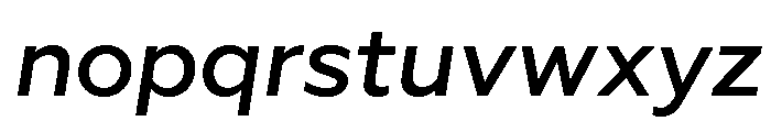 Geoform-MediumItalic Font LOWERCASE