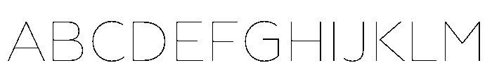 Geoform-Thin Font UPPERCASE