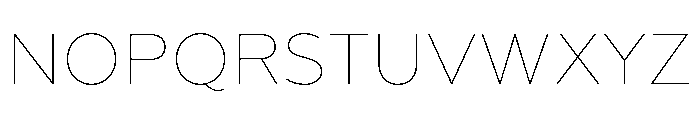 Geoform-Thin Font UPPERCASE
