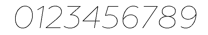 Geoform-ThinItalic Font OTHER CHARS