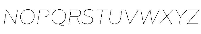 Geoform-ThinItalic Font UPPERCASE