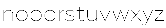 Geoform-Thin Font LOWERCASE