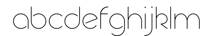 Geoma Thin Demo Font LOWERCASE