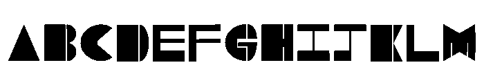 Geomet Regular Font UPPERCASE