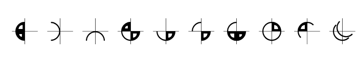 GeometricGlyphs Font OTHER CHARS
