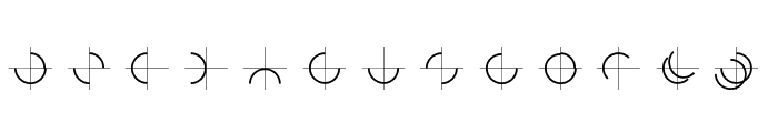GeometricGlyphs Font UPPERCASE