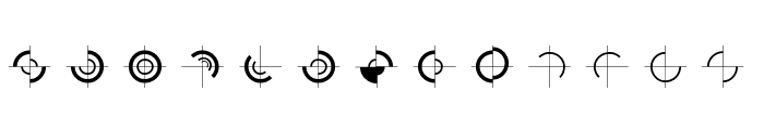 GeometricGlyphs Font LOWERCASE