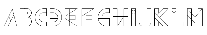 Geometrica-ExtraLight Font UPPERCASE