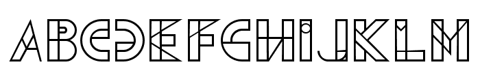 Geometrica Regular Font UPPERCASE