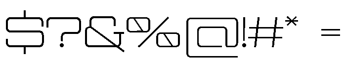 Geoplace SC Regular Font OTHER CHARS
