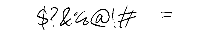 Gerady Bale Font OTHER CHARS