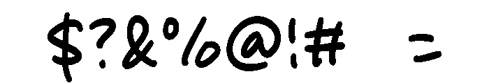Gerald Script Font OTHER CHARS