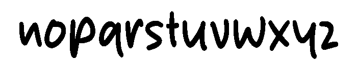 Gerald Script Font LOWERCASE