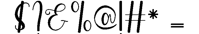 Geraldine2 Font OTHER CHARS