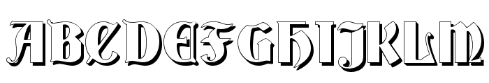 Germania Shadow Font UPPERCASE
