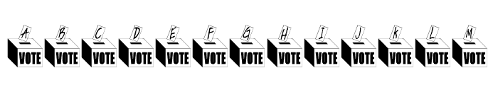 Get Out The Vote Font UPPERCASE