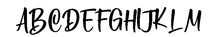 Get The Love Font UPPERCASE