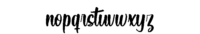 Get The Love Font LOWERCASE