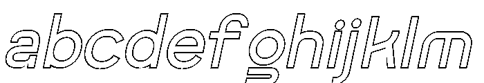 Getboreg Hollow Italic FONT