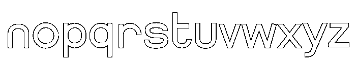 Getboreg Hollow Font LOWERCASE