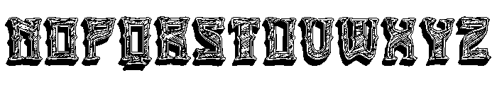 Gewidmet Regular Font LOWERCASE
