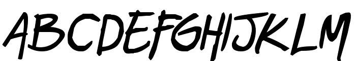 geekriot Bold Italic Font LOWERCASE