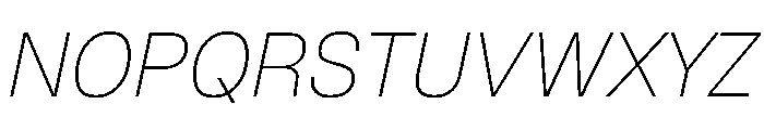 Geist 100italic Font UPPERCASE