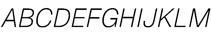 Geist 200italic Font UPPERCASE