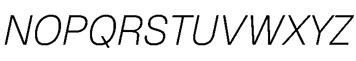 Geist 200italic Font UPPERCASE