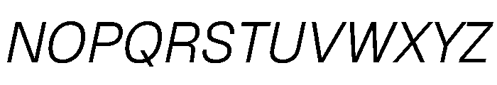Geist 300italic Font UPPERCASE