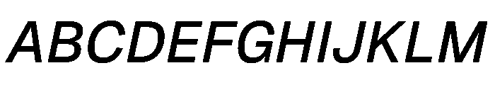 Geist 500italic Font UPPERCASE