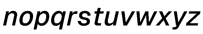 Geist 500italic Font LOWERCASE
