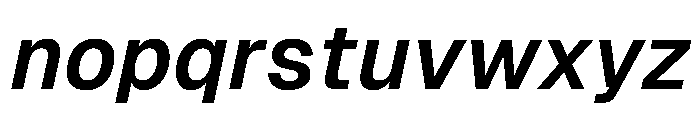 Geist 600italic Font LOWERCASE