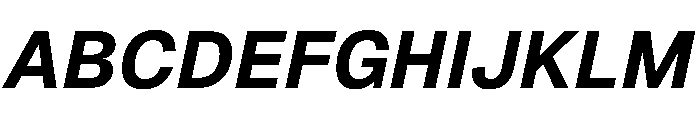 Geist 700italic Font UPPERCASE