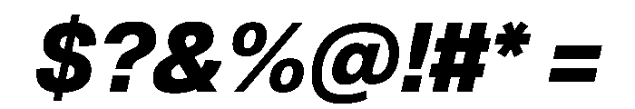 Geist 800italic Font OTHER CHARS