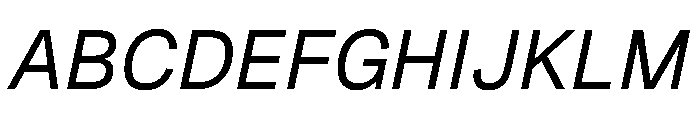 Geist Italic Font UPPERCASE