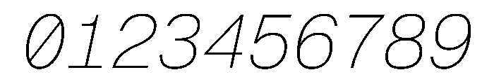 Geist Mono 100italic Font OTHER CHARS