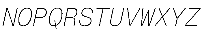 Geist Mono 100italic Font UPPERCASE